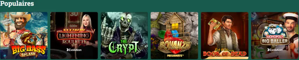 Sélection de machines à sous – thèmes variés, jackpots et nouvelles sorties